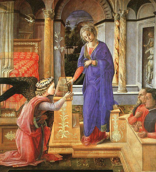 Annunciation  aaa, Fra Filippo Lippi